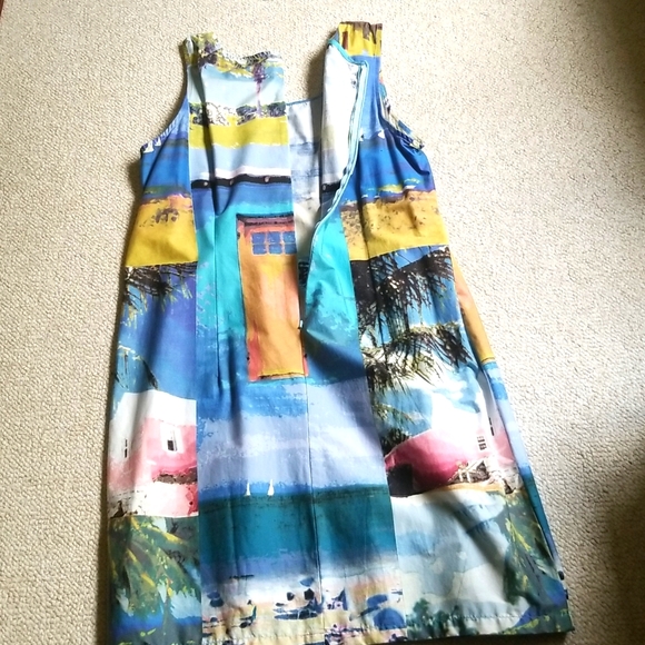 Tropical Summer Sundress/Swimsuit Cover Up-Cotton/Spandex. Line Two bran… - Picture 3 of 4